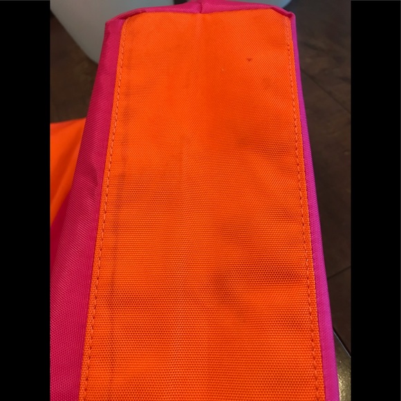 Clinique Pink Orange Tot Bag with attached wristlet - Picture 12 of 13